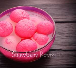 Hot Strawberry Rosogolla [4pcs]