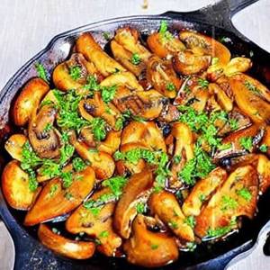 Mushroom Butter Garlic Fry