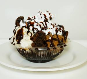 Chocolate Brownie with Vanilla Ice Cream