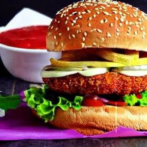 Red Hot Paneer Patty Burger