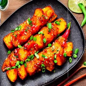 Shared Chilli Honey Potato