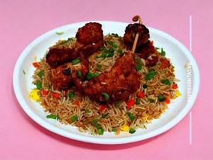 Chicken Lollipop Fried Rice 