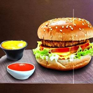 Cheesy Paneer Burger 