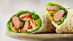 Chicken Sausages Wrap