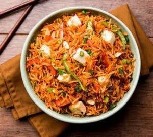 Schezwan paneer rice