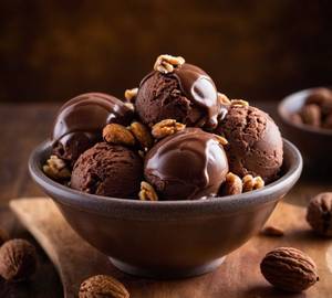 Chocolate nut ice cream