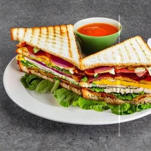 Vegetable Club Sandwich