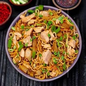 Spicy Chicken Noodle Rice Mixed