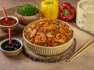 Prawns Pot Rice In Soya Chilli Sauce