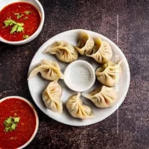 Hot Garlic Mutton Momo.