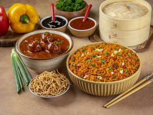 Veg Triple Schezwan Fried Rice