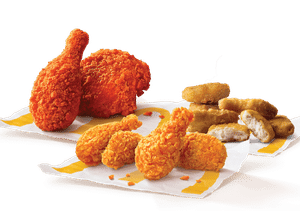 4 Pc McSpicy Chicken Wings + 2 pc MFC+ 6 Pc Chicken McNuggets