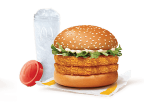 McVeggie Double Patty Burger + Sprite
