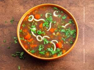 Veg Manchurian Soup