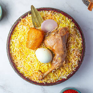 Half Chicken Dum Biryani