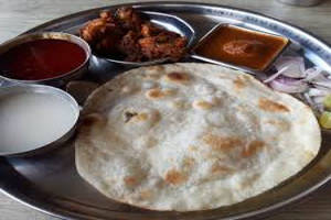 Boiler Chiken Thali ( Roti )