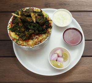 Mutton Hyderabadi Biryani [ Green ]