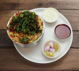 Veg Hyderabadi Biryani [ Green ]