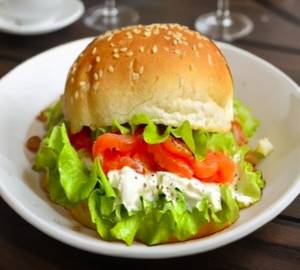 Paneer Burger Cheese Slice