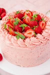 Strawberry fresh cream cakes