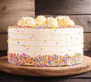 Eggless Vanilla Cake