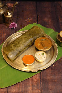 Palak Ghee Sada Dosa