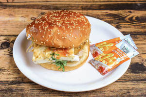 Peri peri paneer burger