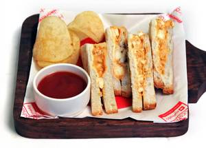 Cheesy Peri Peri Paneer Sandwich