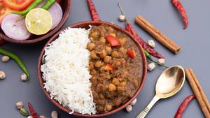 Punjabi Chole + Rice
