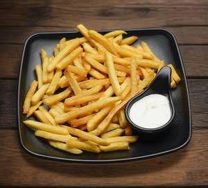 Clasic french fries with mayonnaise                                                                                                       