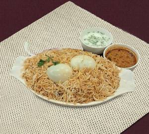 Hyderabadi Egg Biryani (Veg Rice)