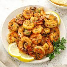 Garlic prawns
