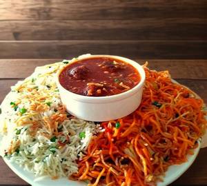 Veg schezwan fried rice [triple]