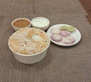 Hyderabadi Egg Biryani (Veg rice, Small)