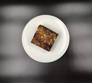 Brownie  With Chocolate Sauce