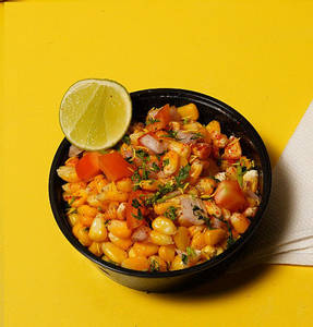 Boiled Corn Chaat [serves 1]