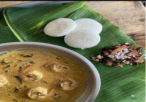 Idli Sri Lankan Prawn Curry With Prawn Pepper Fry