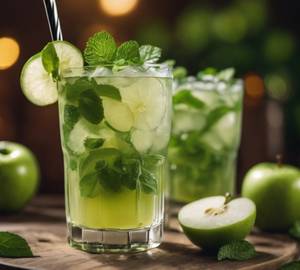 Green apple mojito