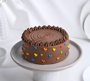 Chocolate Cake With Little Hearts 350 gram