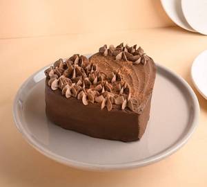 Floral Heart Chocolate Cake