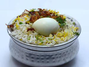Egg biryani single  [single egg]