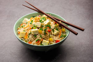 Tofu Fried Rice With Salsa