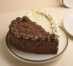 Eggless Black Forest Bliss Heart Shape Cake