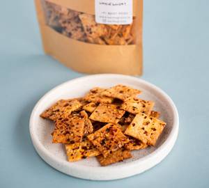 Cheese & Chili Sourdough Crackers