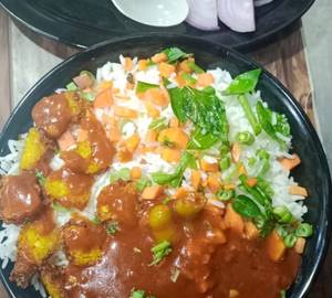 Sri Matha Spl Veg Manchurian Fried Rice