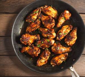 Pan Fried Chicken Wings (6 Pieces)