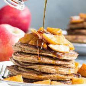 Almond Butter & Apple Pancakes
