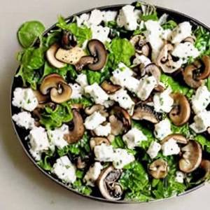Mushroom & Cottage Cheese Salad