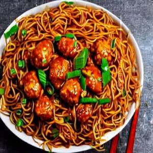 Chicken Manchurian Noodles