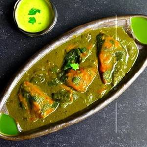Pomfret Fish Green Masala
